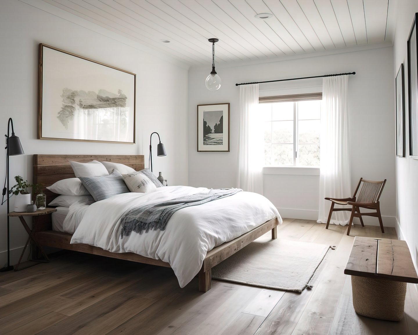 Minimal Farmhouse Bedroom